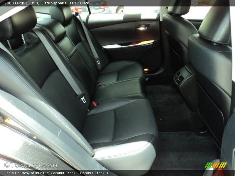 Black Sapphire Pearl / Black 2008 Lexus ES 350