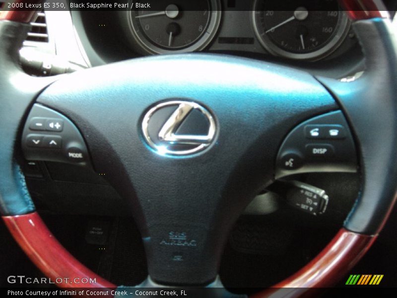 Black Sapphire Pearl / Black 2008 Lexus ES 350