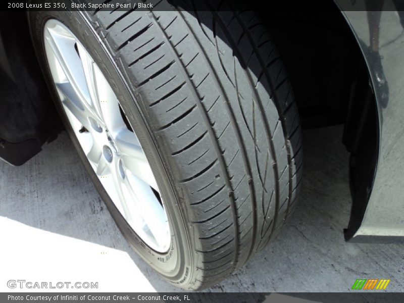 Black Sapphire Pearl / Black 2008 Lexus ES 350