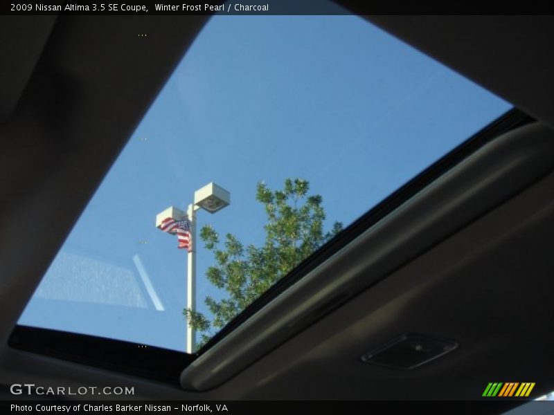 Winter Frost Pearl / Charcoal 2009 Nissan Altima 3.5 SE Coupe