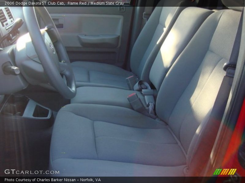 Flame Red / Medium Slate Gray 2006 Dodge Dakota ST Club Cab