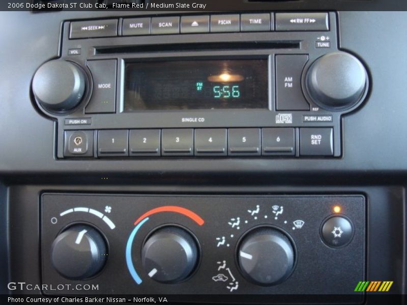 Flame Red / Medium Slate Gray 2006 Dodge Dakota ST Club Cab