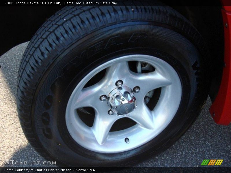 Flame Red / Medium Slate Gray 2006 Dodge Dakota ST Club Cab