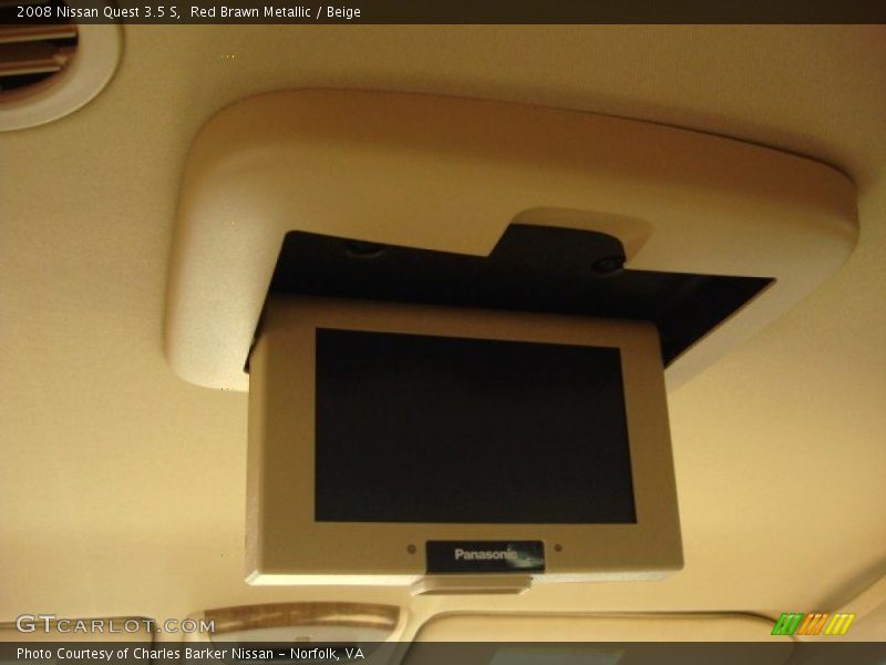 Red Brawn Metallic / Beige 2008 Nissan Quest 3.5 S