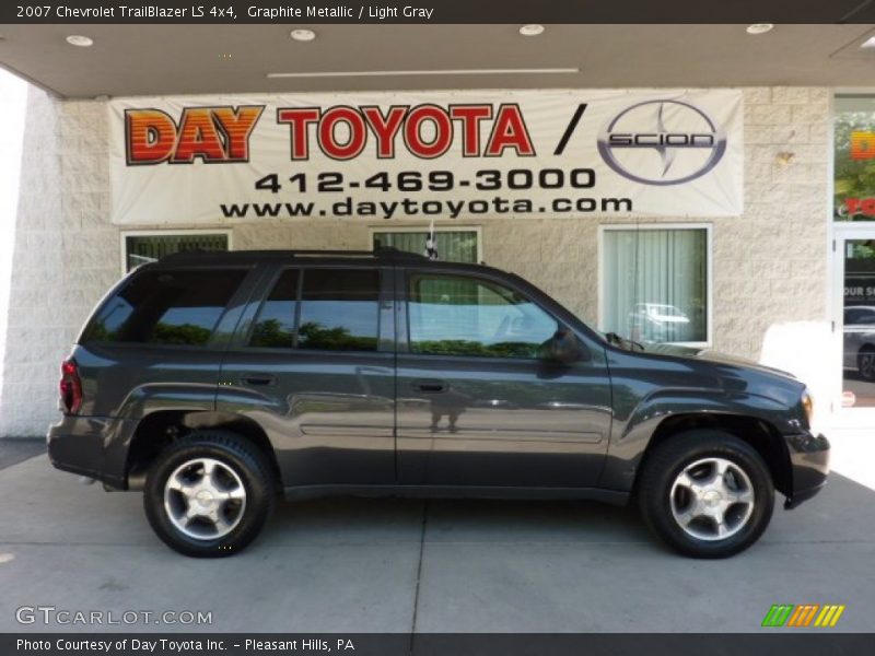 Graphite Metallic / Light Gray 2007 Chevrolet TrailBlazer LS 4x4