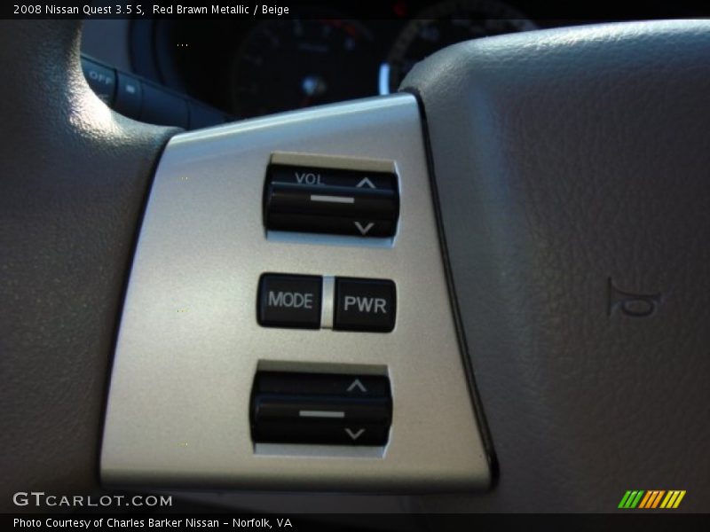 Red Brawn Metallic / Beige 2008 Nissan Quest 3.5 S