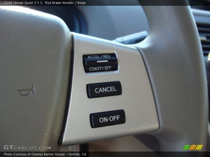 Red Brawn Metallic / Beige 2008 Nissan Quest 3.5 S
