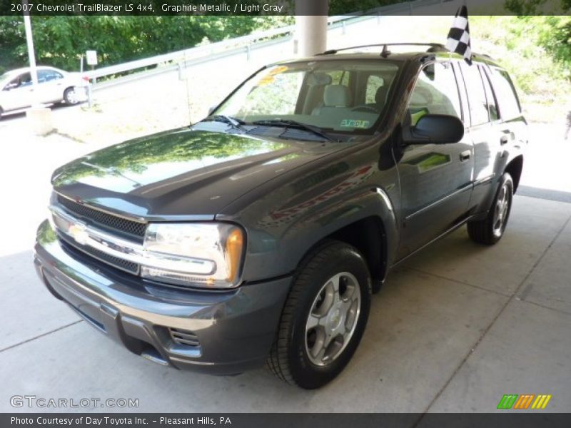 Graphite Metallic / Light Gray 2007 Chevrolet TrailBlazer LS 4x4