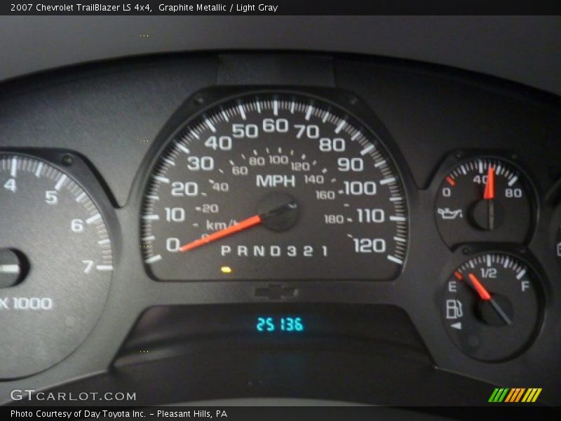 Graphite Metallic / Light Gray 2007 Chevrolet TrailBlazer LS 4x4