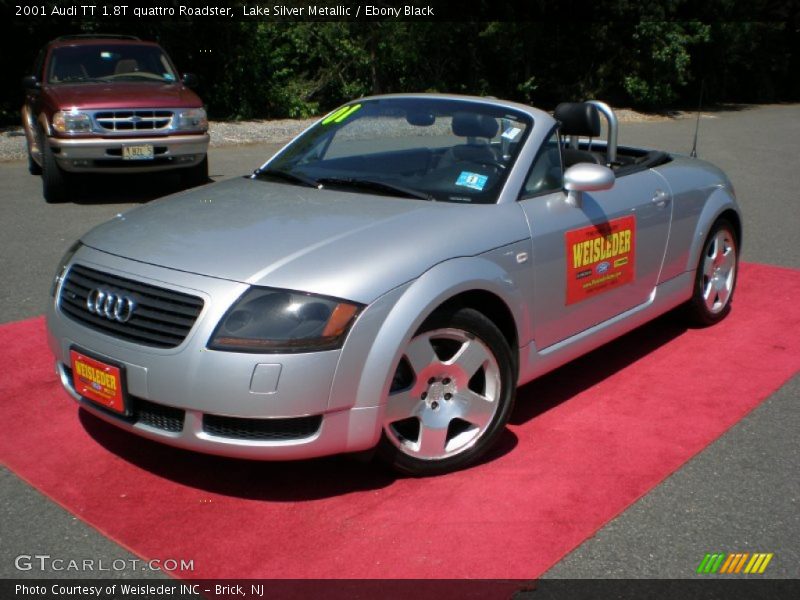 Lake Silver Metallic / Ebony Black 2001 Audi TT 1.8T quattro Roadster