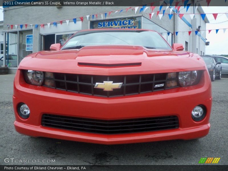 Inferno Orange Metallic / Black 2011 Chevrolet Camaro SS Coupe