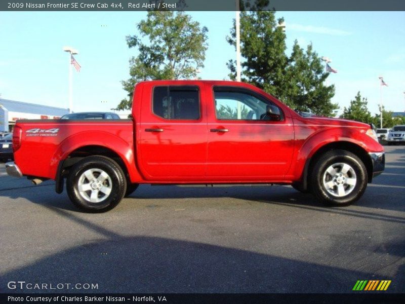 Red Alert / Steel 2009 Nissan Frontier SE Crew Cab 4x4