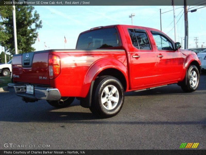 Red Alert / Steel 2009 Nissan Frontier SE Crew Cab 4x4