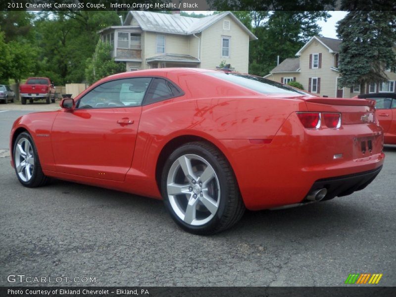 Inferno Orange Metallic / Black 2011 Chevrolet Camaro SS Coupe