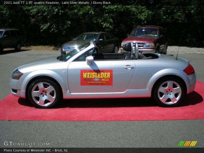Lake Silver Metallic / Ebony Black 2001 Audi TT 1.8T quattro Roadster