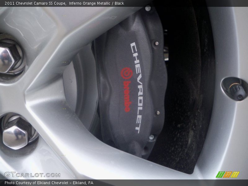 Inferno Orange Metallic / Black 2011 Chevrolet Camaro SS Coupe