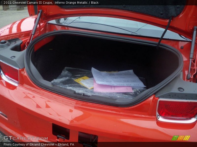Inferno Orange Metallic / Black 2011 Chevrolet Camaro SS Coupe