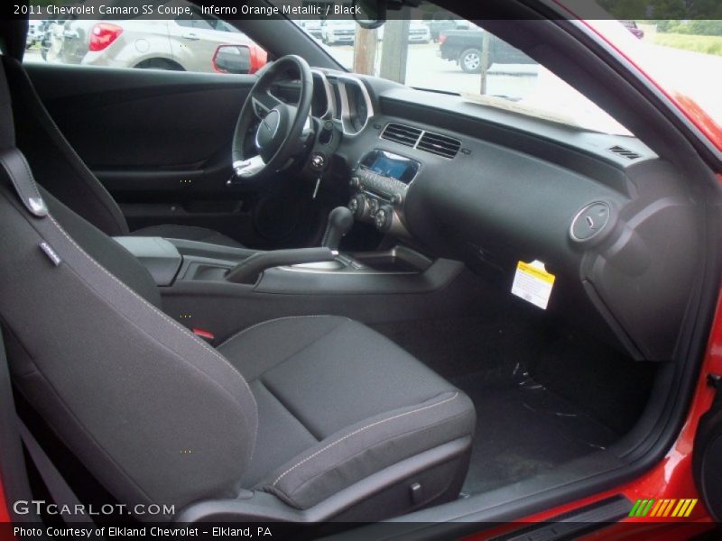 Inferno Orange Metallic / Black 2011 Chevrolet Camaro SS Coupe