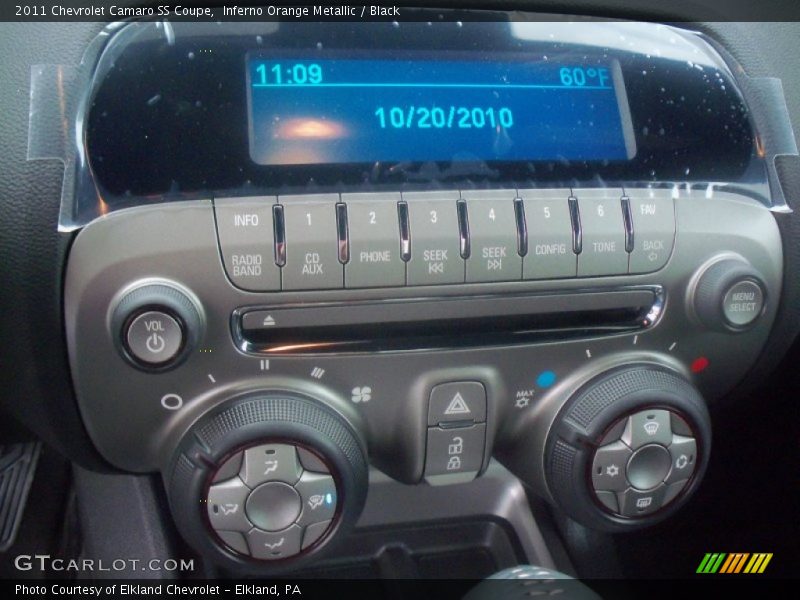 Controls of 2011 Camaro SS Coupe