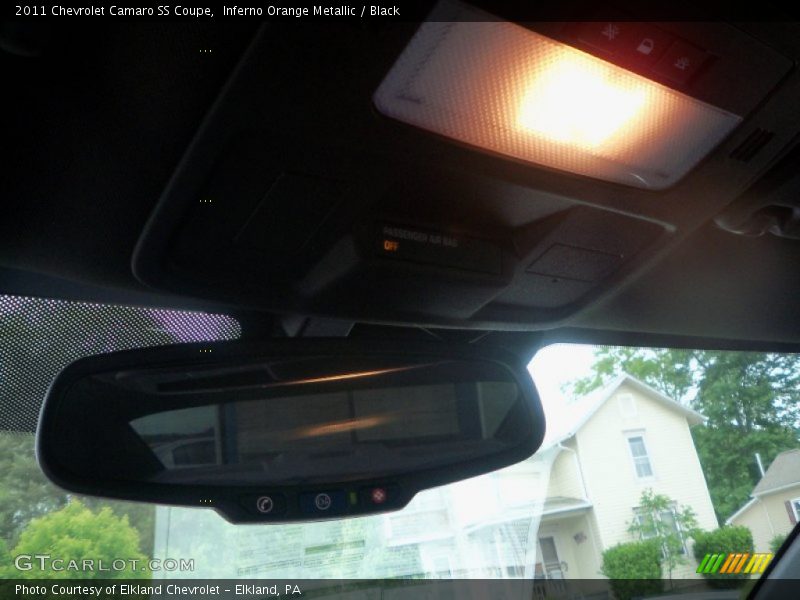 Inferno Orange Metallic / Black 2011 Chevrolet Camaro SS Coupe