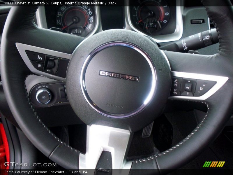 Inferno Orange Metallic / Black 2011 Chevrolet Camaro SS Coupe