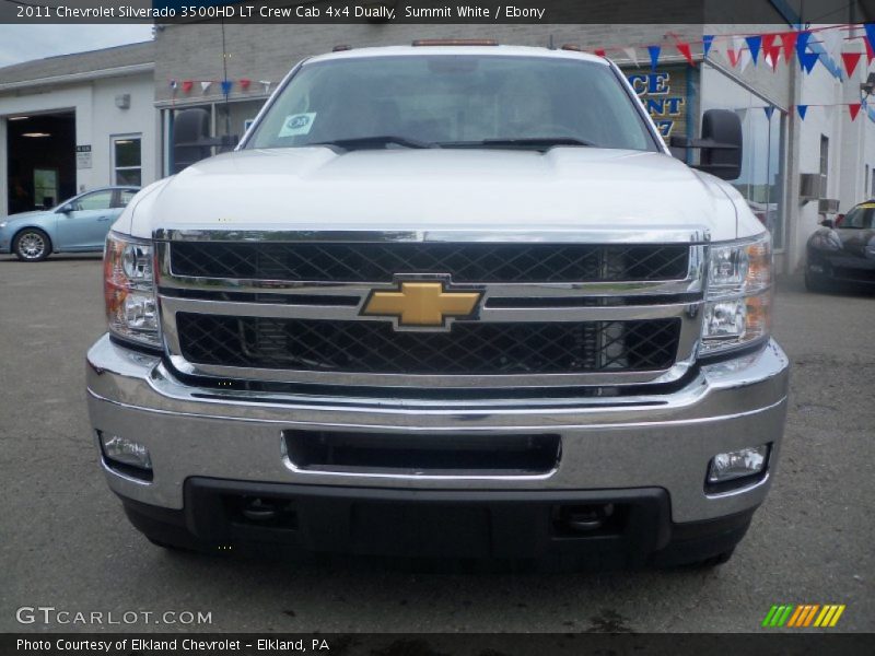 Summit White / Ebony 2011 Chevrolet Silverado 3500HD LT Crew Cab 4x4 Dually