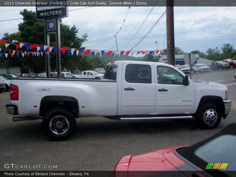 Summit White / Ebony 2011 Chevrolet Silverado 3500HD LT Crew Cab 4x4 Dually
