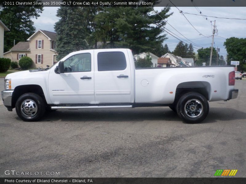 Summit White / Ebony 2011 Chevrolet Silverado 3500HD LT Crew Cab 4x4 Dually