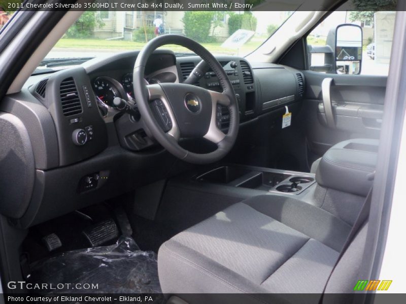  2011 Silverado 3500HD LT Crew Cab 4x4 Dually Ebony Interior