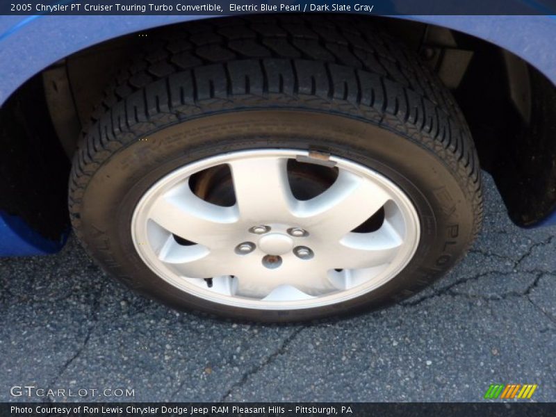 Electric Blue Pearl / Dark Slate Gray 2005 Chrysler PT Cruiser Touring Turbo Convertible