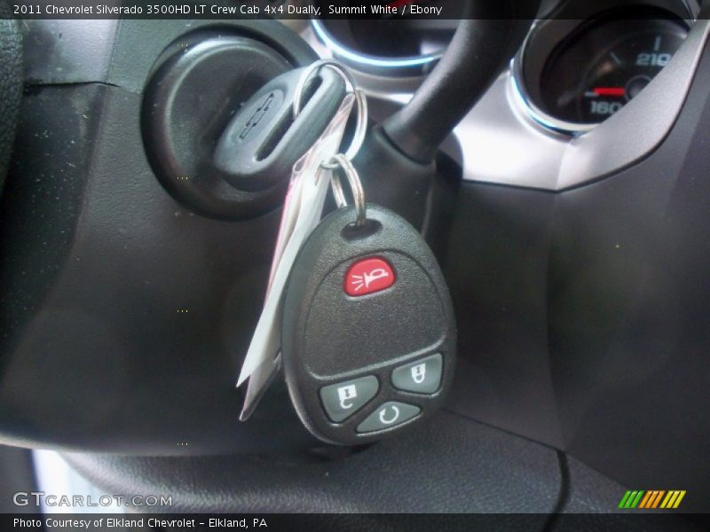 Summit White / Ebony 2011 Chevrolet Silverado 3500HD LT Crew Cab 4x4 Dually