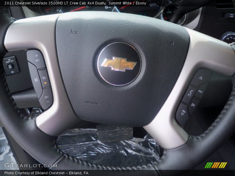 Summit White / Ebony 2011 Chevrolet Silverado 3500HD LT Crew Cab 4x4 Dually