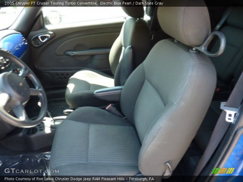 Electric Blue Pearl / Dark Slate Gray 2005 Chrysler PT Cruiser Touring Turbo Convertible