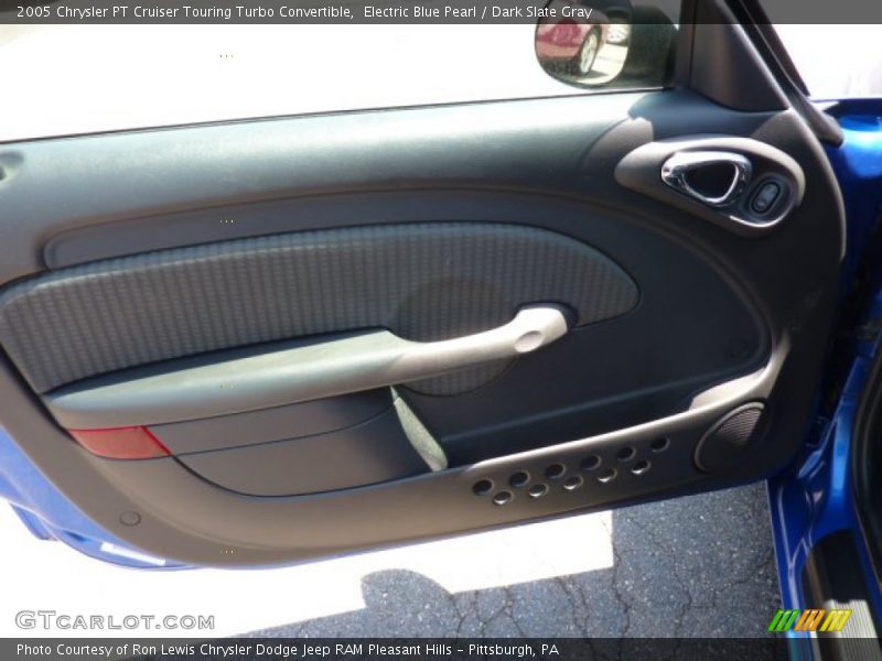 Electric Blue Pearl / Dark Slate Gray 2005 Chrysler PT Cruiser Touring Turbo Convertible