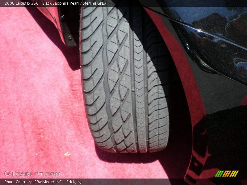 Black Sapphire Pearl / Sterling Gray 2008 Lexus IS 350