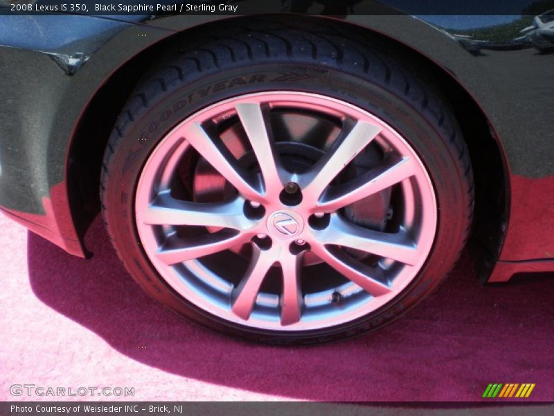 Black Sapphire Pearl / Sterling Gray 2008 Lexus IS 350