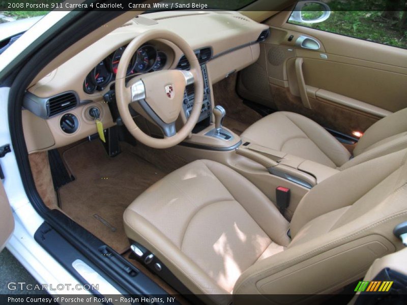 Sand Beige Interior - 2008 911 Carrera 4 Cabriolet 