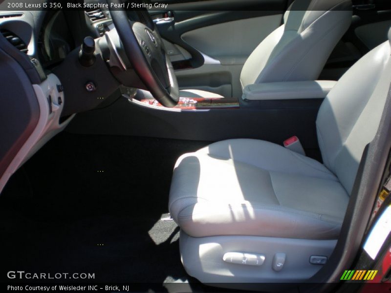Black Sapphire Pearl / Sterling Gray 2008 Lexus IS 350