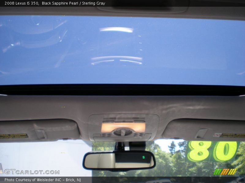 Black Sapphire Pearl / Sterling Gray 2008 Lexus IS 350