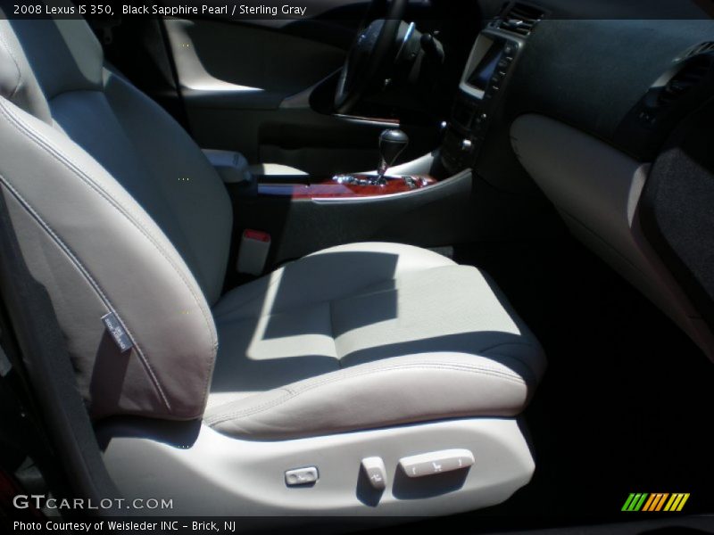 Black Sapphire Pearl / Sterling Gray 2008 Lexus IS 350