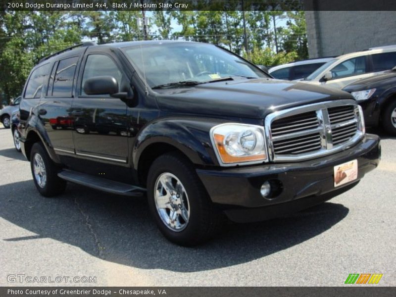 Black / Medium Slate Gray 2004 Dodge Durango Limited 4x4