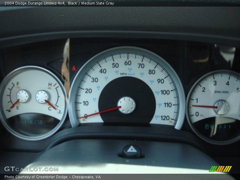 Black / Medium Slate Gray 2004 Dodge Durango Limited 4x4