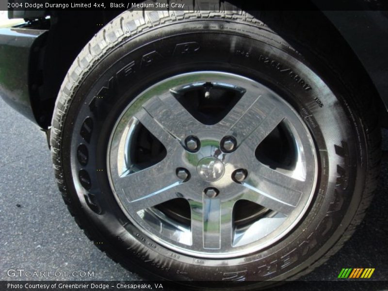 Black / Medium Slate Gray 2004 Dodge Durango Limited 4x4