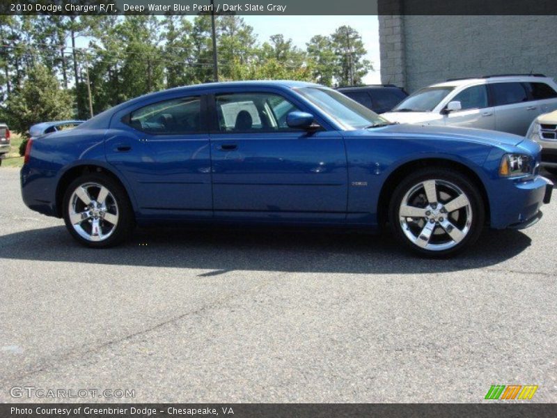 Deep Water Blue Pearl / Dark Slate Gray 2010 Dodge Charger R/T