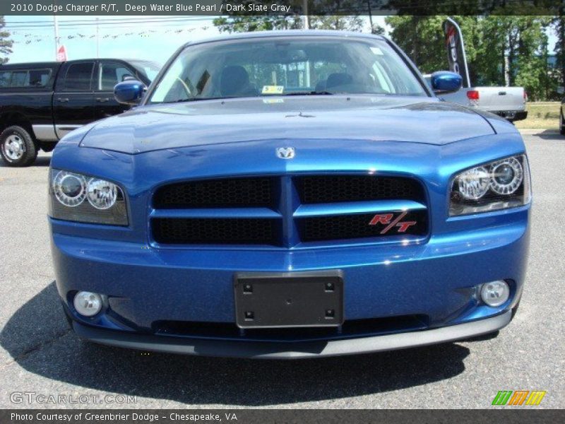 Deep Water Blue Pearl / Dark Slate Gray 2010 Dodge Charger R/T