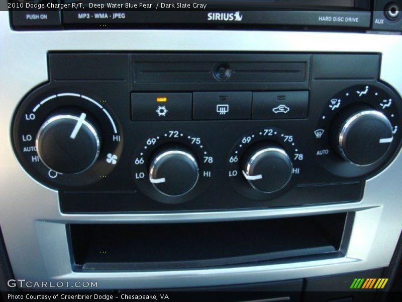 Deep Water Blue Pearl / Dark Slate Gray 2010 Dodge Charger R/T