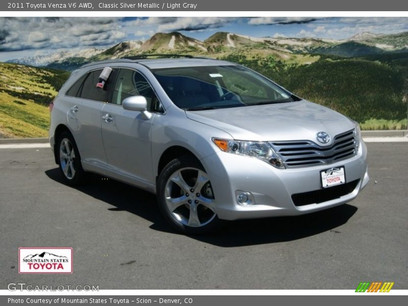 Classic Silver Metallic / Light Gray 2011 Toyota Venza V6 AWD