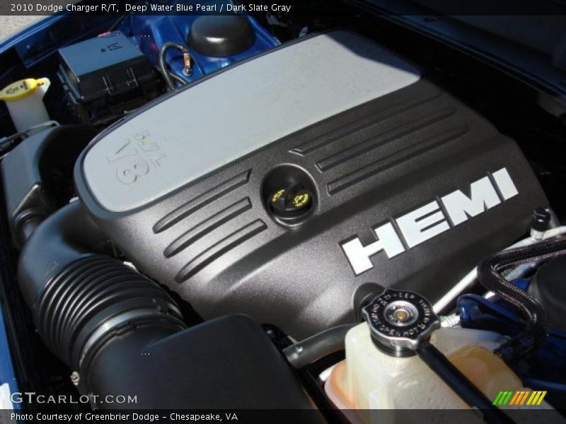 Deep Water Blue Pearl / Dark Slate Gray 2010 Dodge Charger R/T