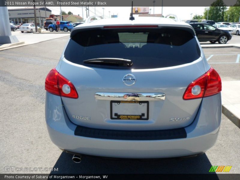 Frosted Steel Metallic / Black 2011 Nissan Rogue SV AWD