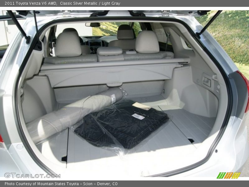 Classic Silver Metallic / Light Gray 2011 Toyota Venza V6 AWD